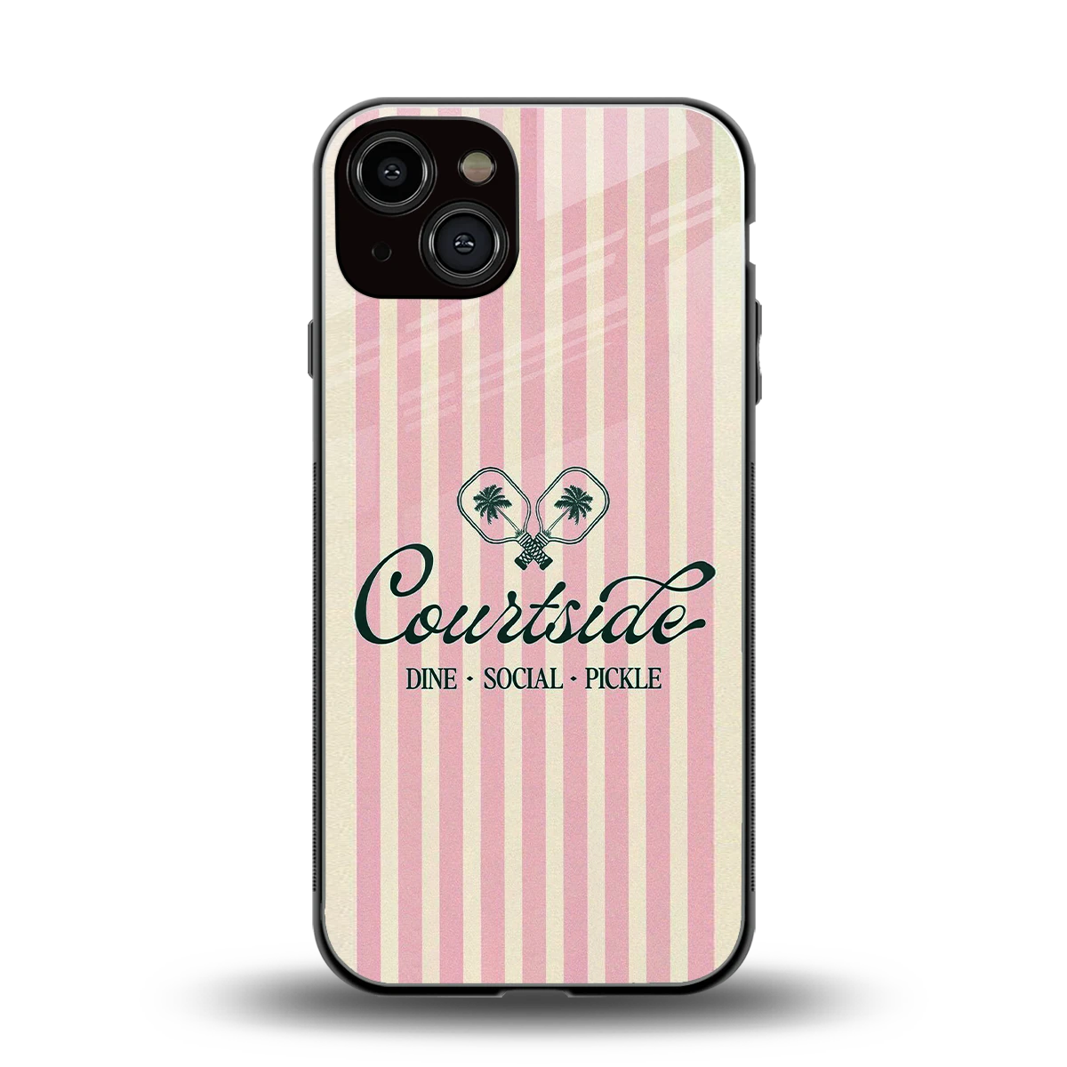 Courtside back phone cover | glass case for iphone 13