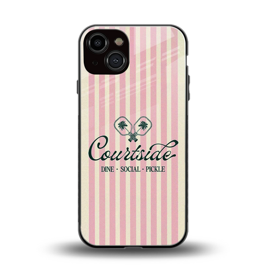 Courtside back phone cover | glass case for iphone 13