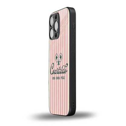 Courtside iphone 15 pro max mobile cover | shockproof glass phone case