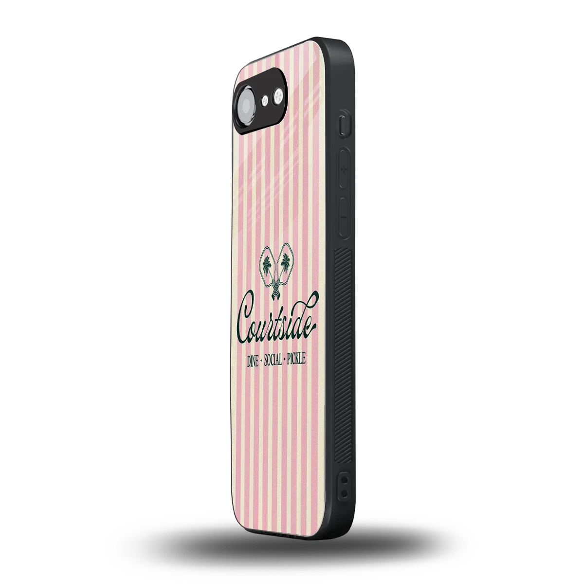 Courtside iphone 16e mobile cover | shockproof glass phone case