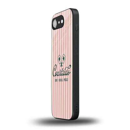 Courtside iphone 16e mobile cover | shockproof glass phone case