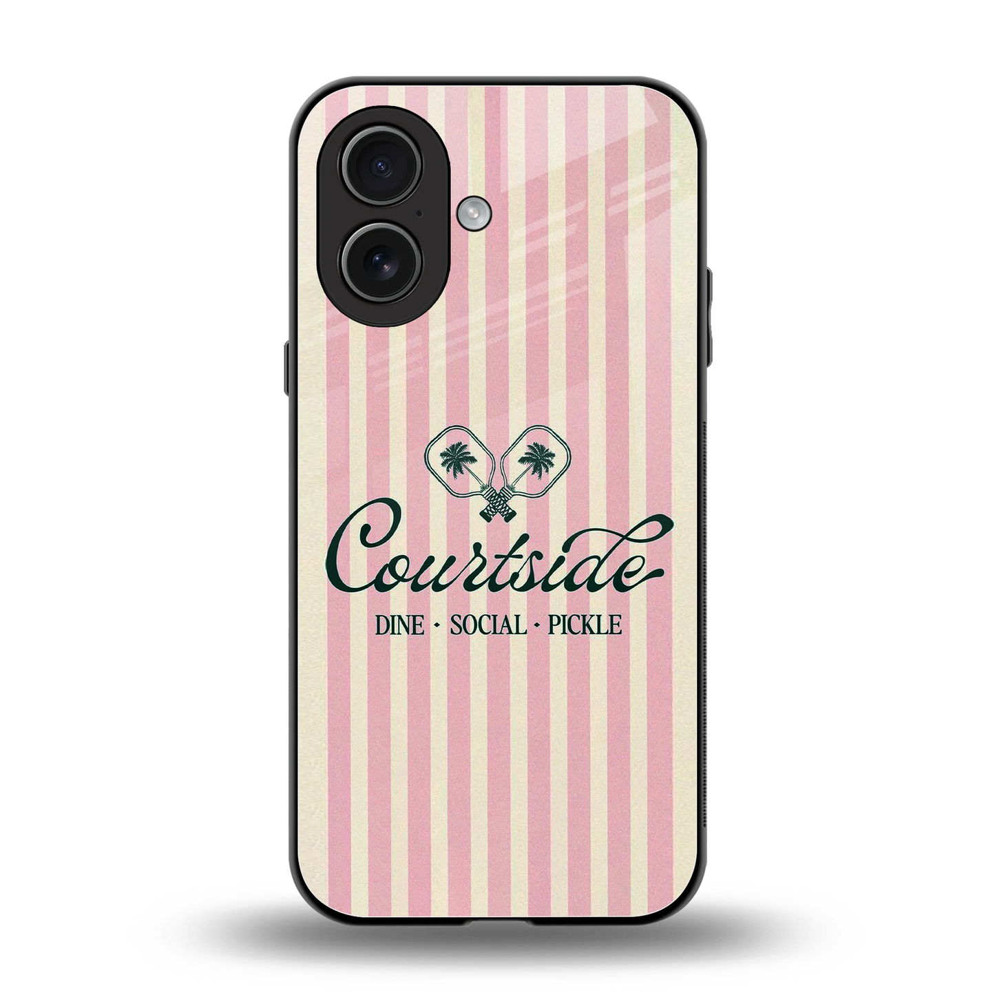 Courtside back phone cover | glass case for iphone 17