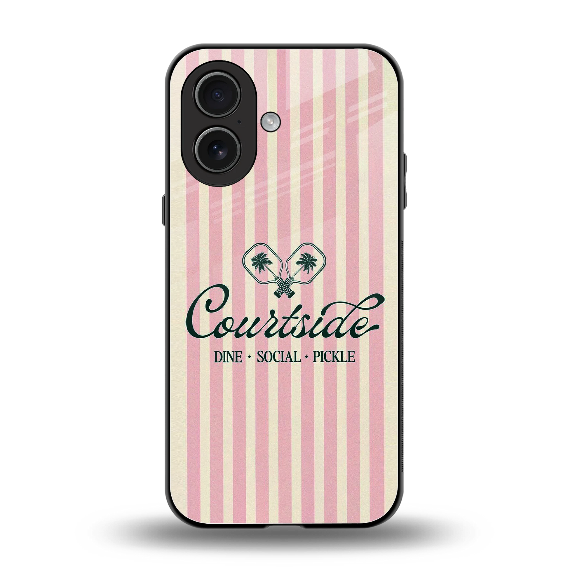 Courtside back phone cover | glass case for iphone 17