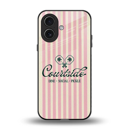 Courtside back phone cover | glass case for iphone 17
