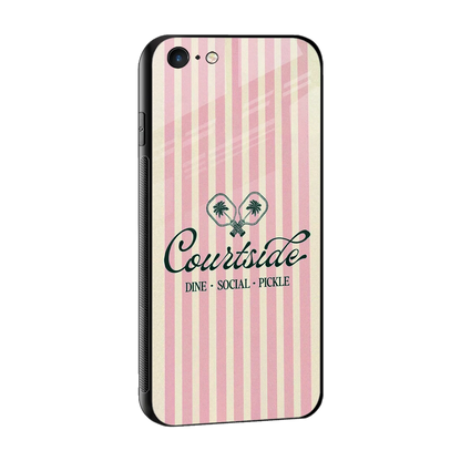 Courtside sleek iphone 6 cover with tempered glass back and TPU edges
