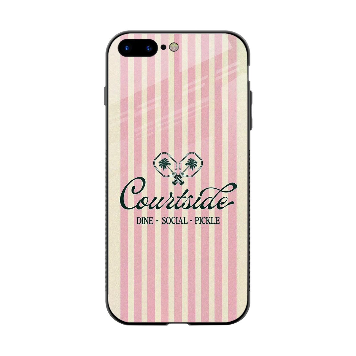Courtside back phone cover | glass case for iphone 7 plus