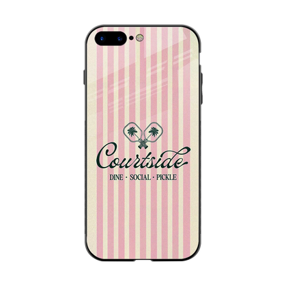 Courtside back phone cover | glass case for iphone 7 plus