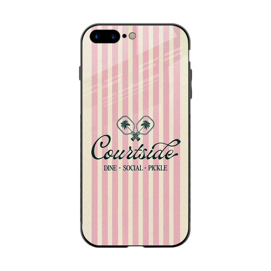 Courtside back phone cover | glass case for iphone 7 plus