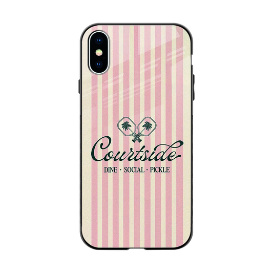 Courtside back phone cover | glass case for iphone x