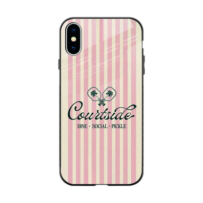 Courtside back phone cover | glass case for iphone xs