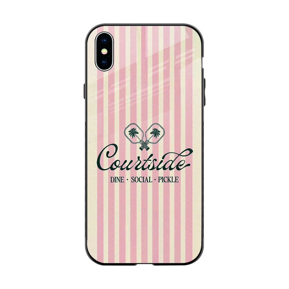 Courtside back phone cover | glass case for iphone xs max