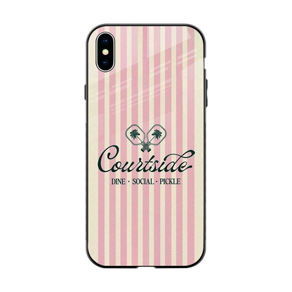 Courtside back phone cover | glass case for iphone xs max