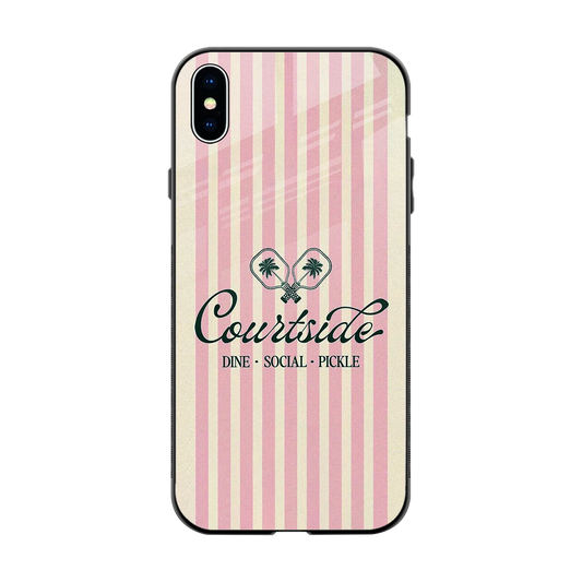 Courtside back phone cover | glass case for iphone xs max