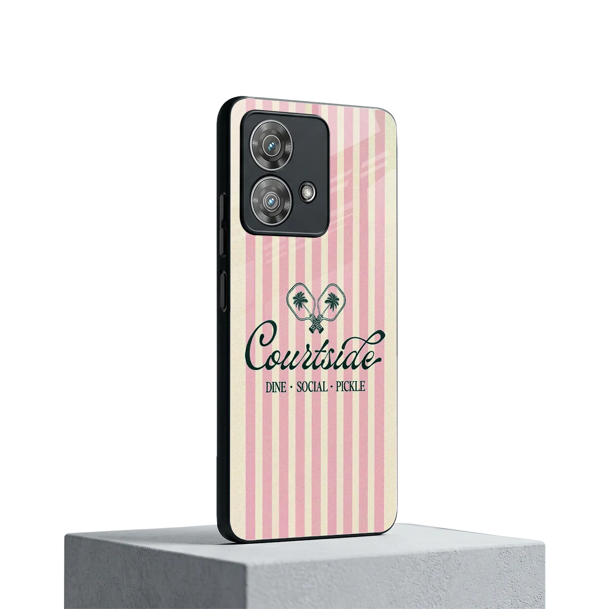 Courtside motorola edge 40 neo 5g mobile cover | shockproof glass phone case