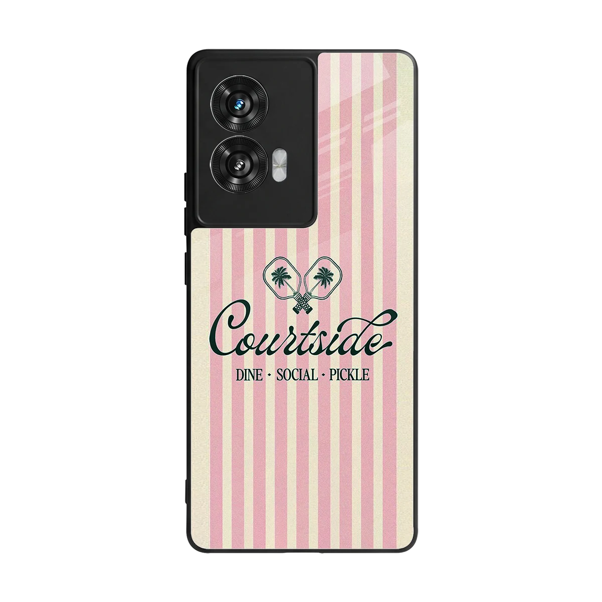 Courtside back phone cover | glass case for motorola edge 50 fusion