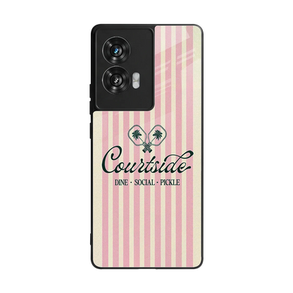 Courtside back phone cover | glass case for motorola edge 50 fusion