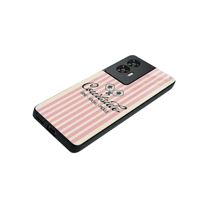 Courtside stylish phone case for motorola edge 50 fusion | glossy glass and slim fit