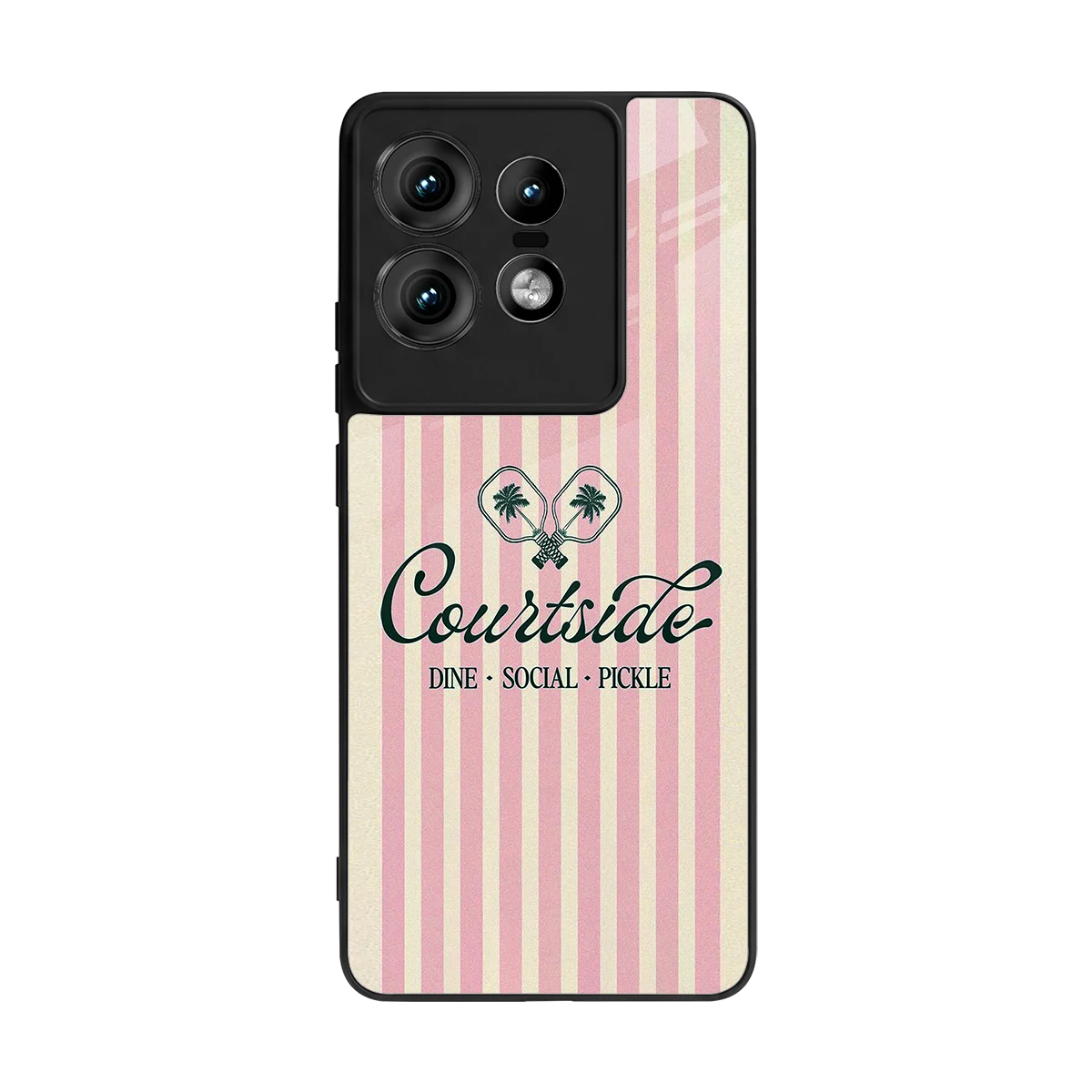 Courtside back phone cover | glass case for motorola edge 50 pro
