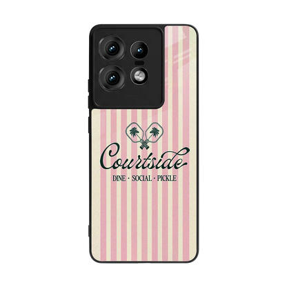Courtside back phone cover | glass case for motorola edge 50 pro