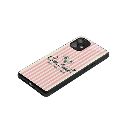Courtside stylish phone case for nothing phone 1 | glossy glass and slim fit