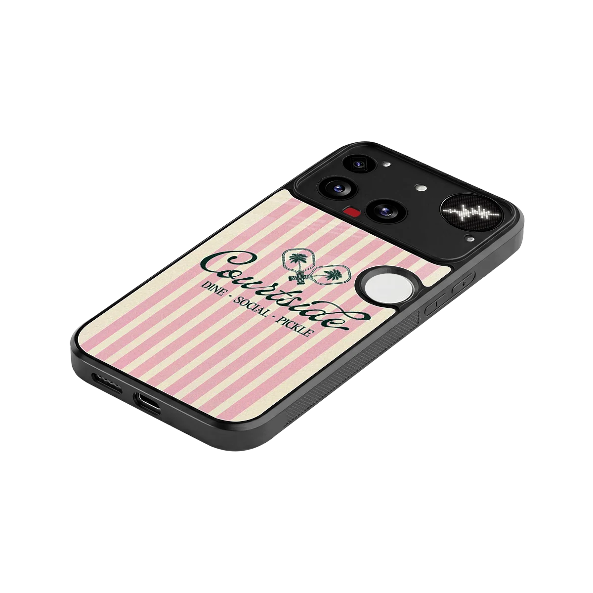 Courtside stylish phone case for nothing phone 3 | glossy glass and slim fit