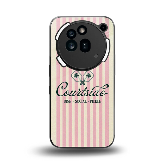 Courtside back phone cover | glass case for nothing phone 3a pro