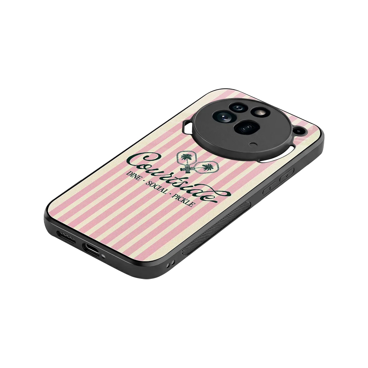 Courtside stylish phone case for nothing phone 3a pro | glossy glass and slim fit