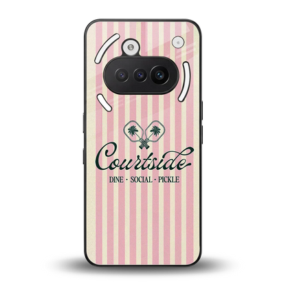 Courtside back phone cover | glass case for nothing phone 3a