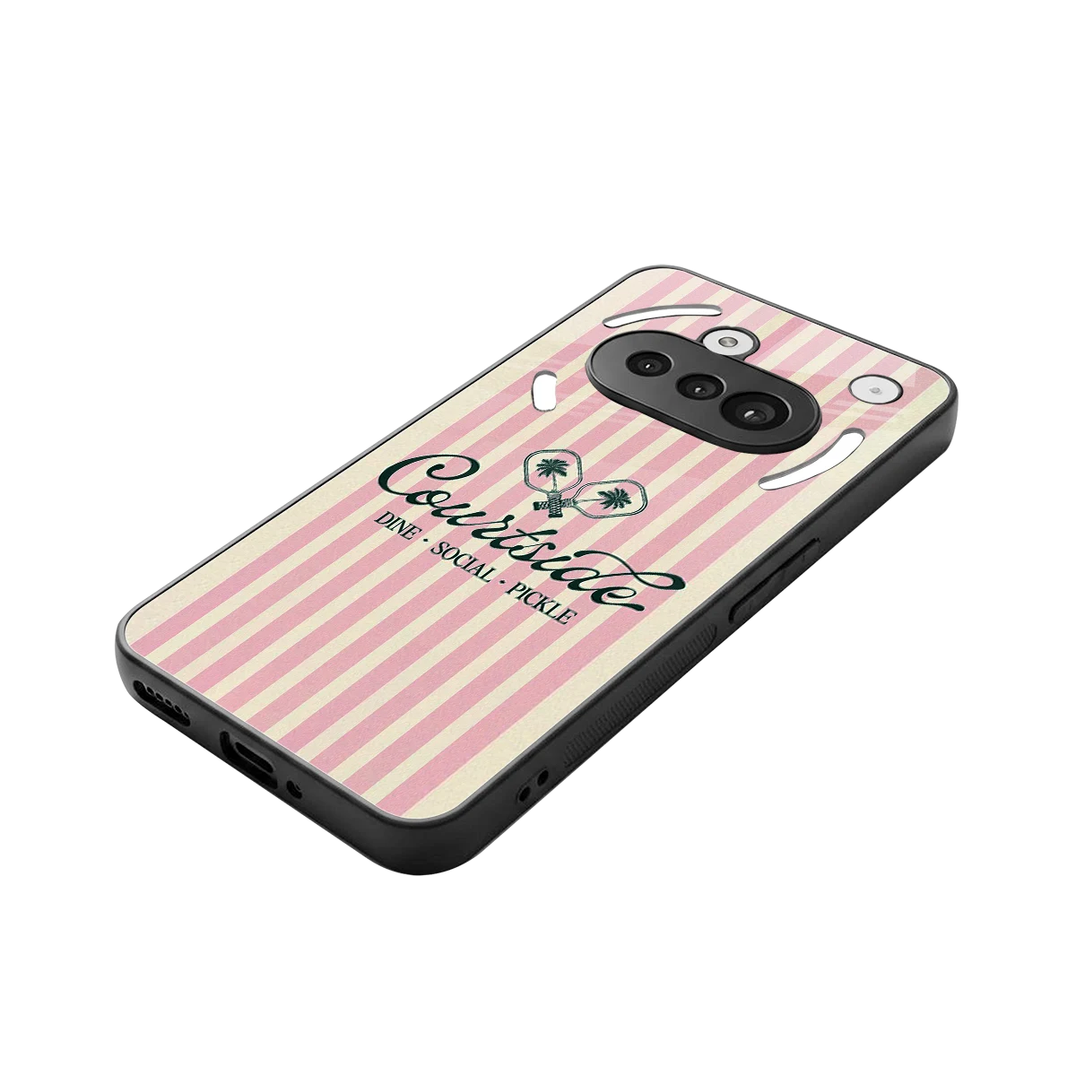 Courtside stylish phone case for nothing phone 3a | glossy glass and slim fit
