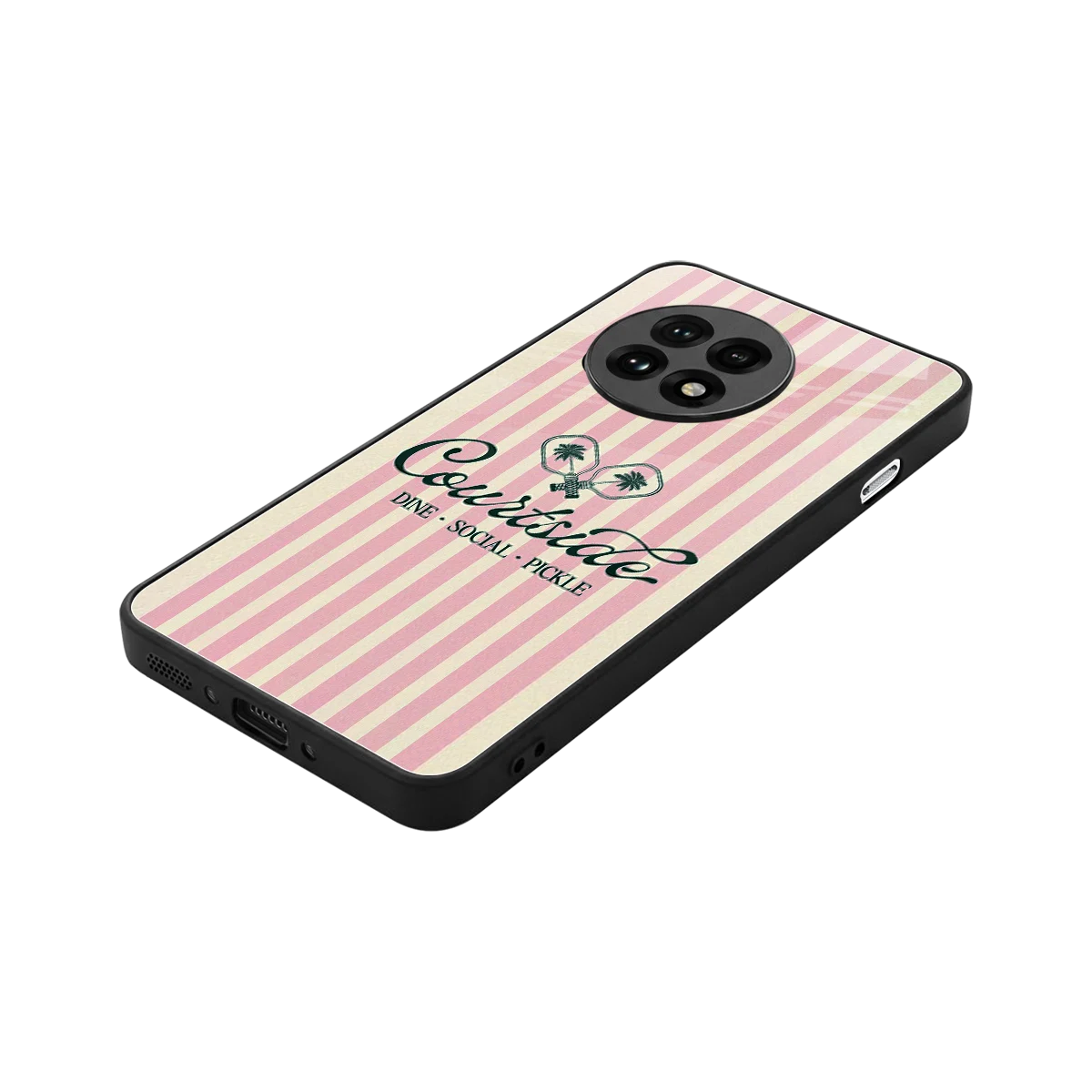 Courtside stylish phone case for oneplus 13r | glossy glass and slim fit