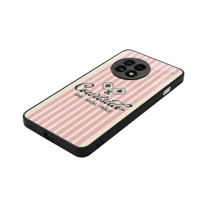 Courtside stylish phone case for oneplus 13r | glossy glass and slim fit