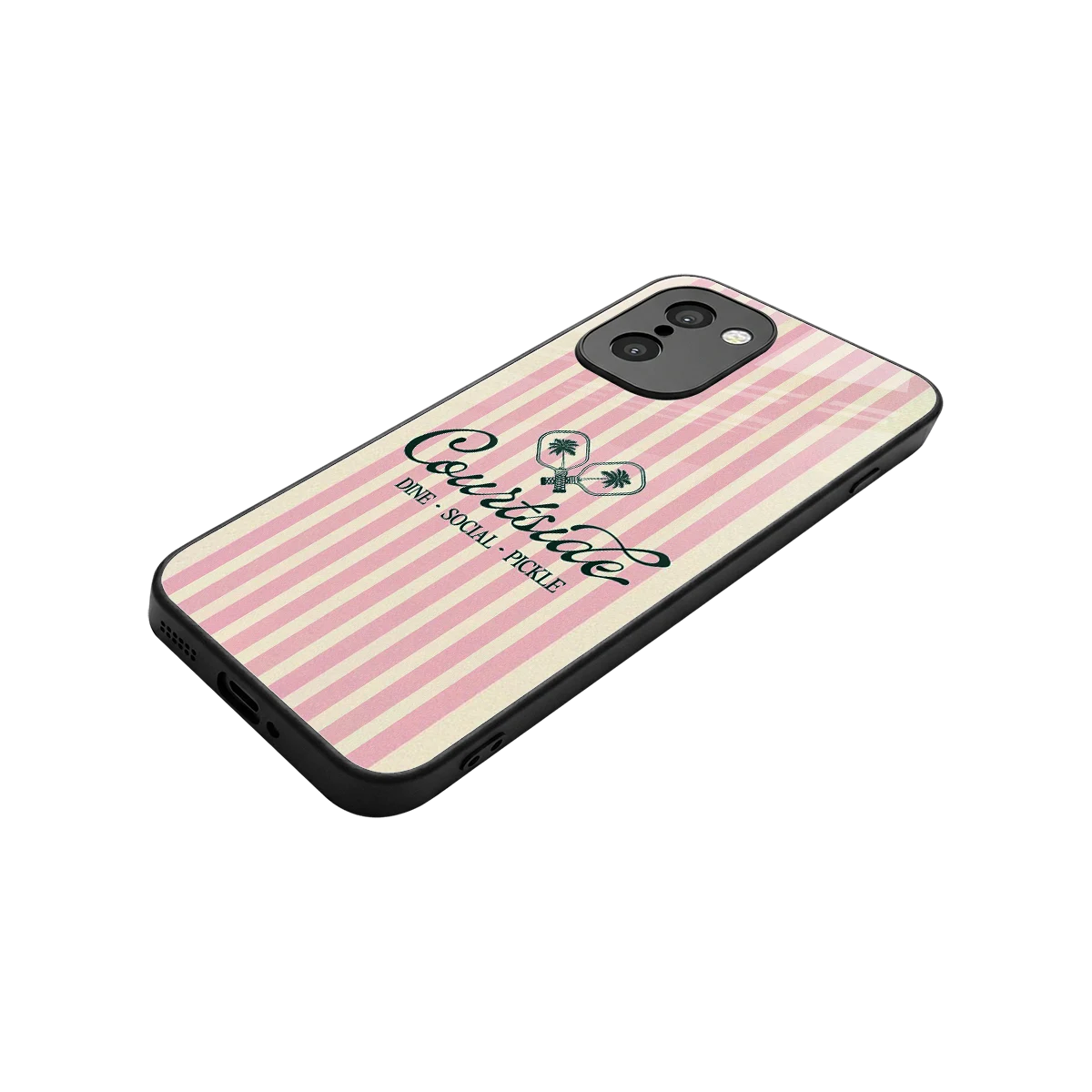 Courtside stylish phone case for oneplus 15r | glossy glass and slim fit