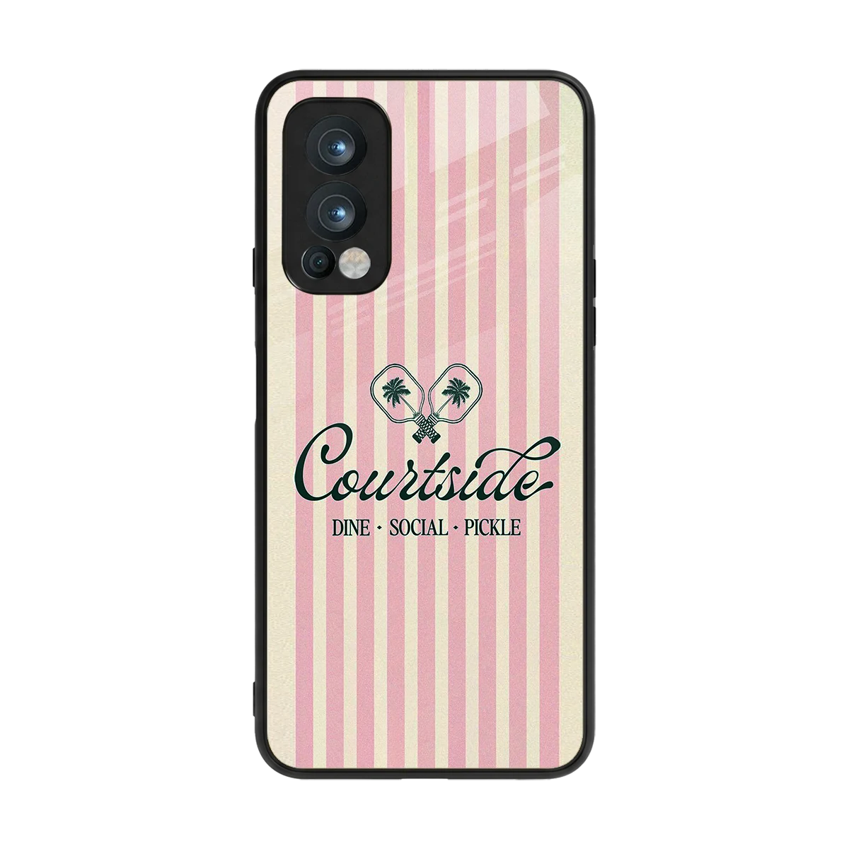 Courtside back phone cover | glass case for oneplus nord 2