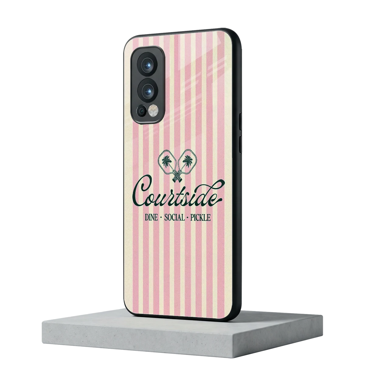 Courtside oneplus nord 2 mobile cover | shockproof glass phone case
