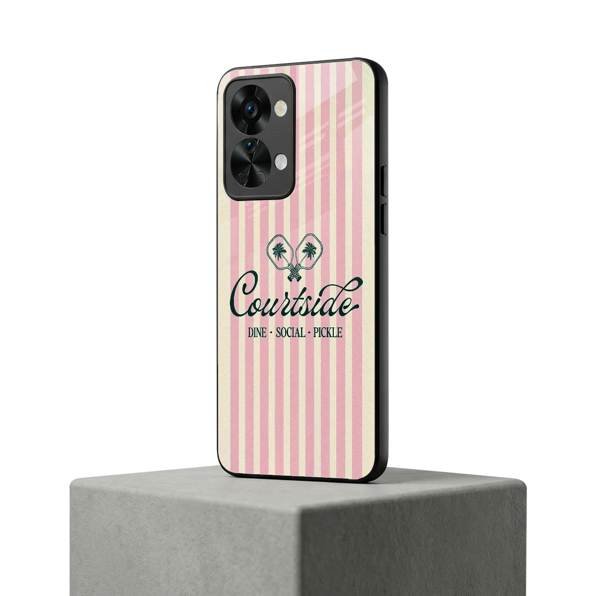 Courtside oneplus nord 2t mobile cover | shockproof glass phone case