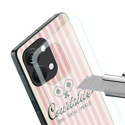 Courtside stylish phone case for oneplus nord 3 | glossy glass and slim fit