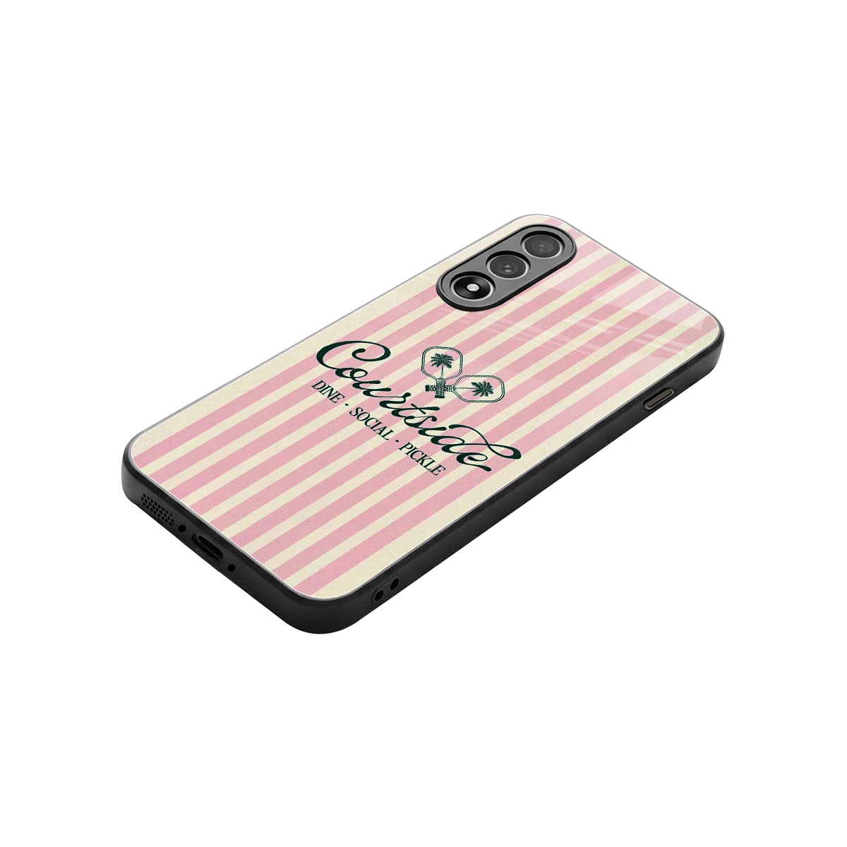 Courtside stylish phone case for oneplus nord 5 | glossy glass and slim fit