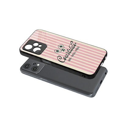 Courtside sleek oneplus nord ce 2 lite cover with tempered glass back and TPU edges
