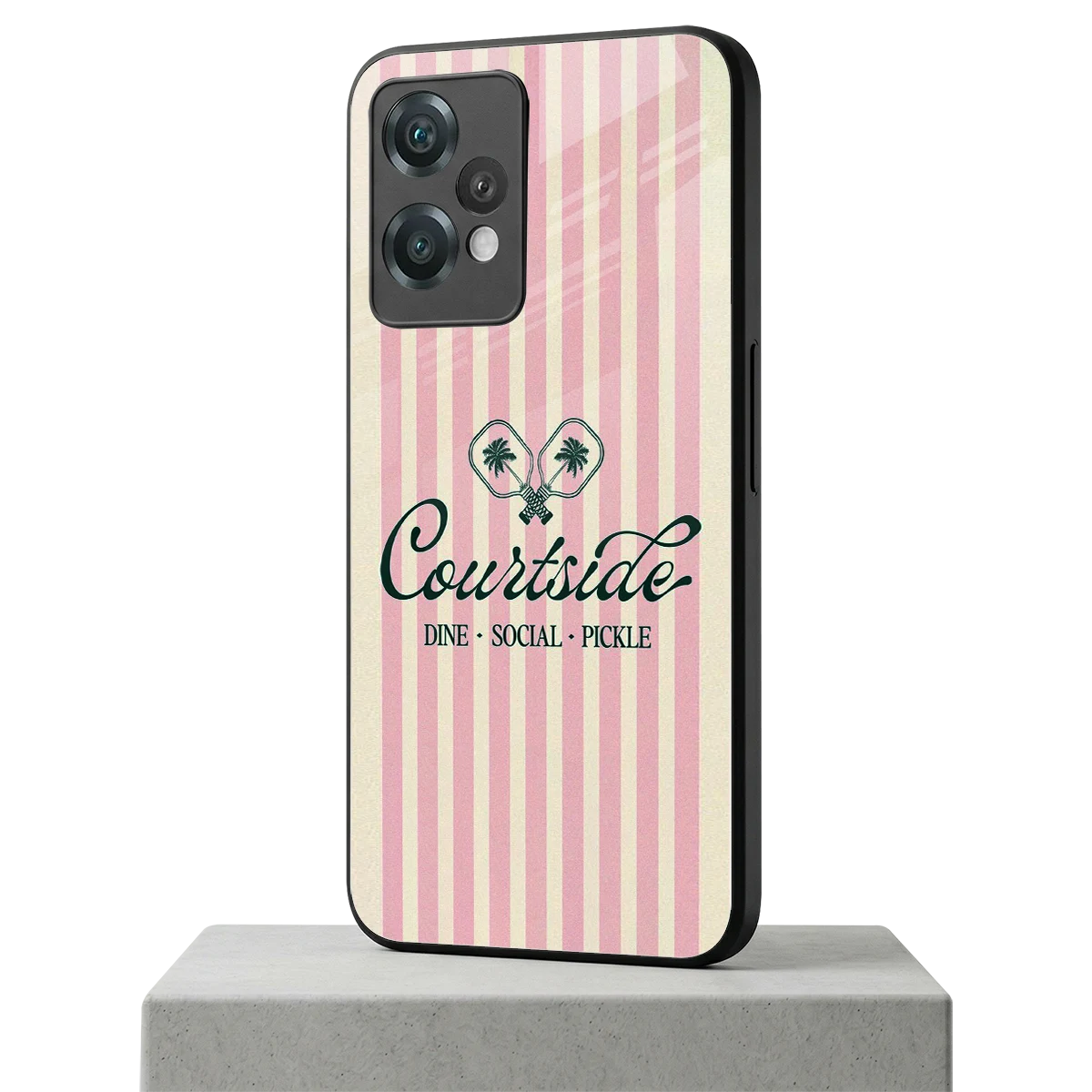 Courtside oneplus nord ce 2 lite mobile cover | shockproof glass phone case