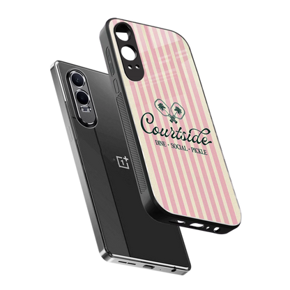 Courtside sleek oneplus nord ce 4 lite cover with tempered glass back and TPU edges