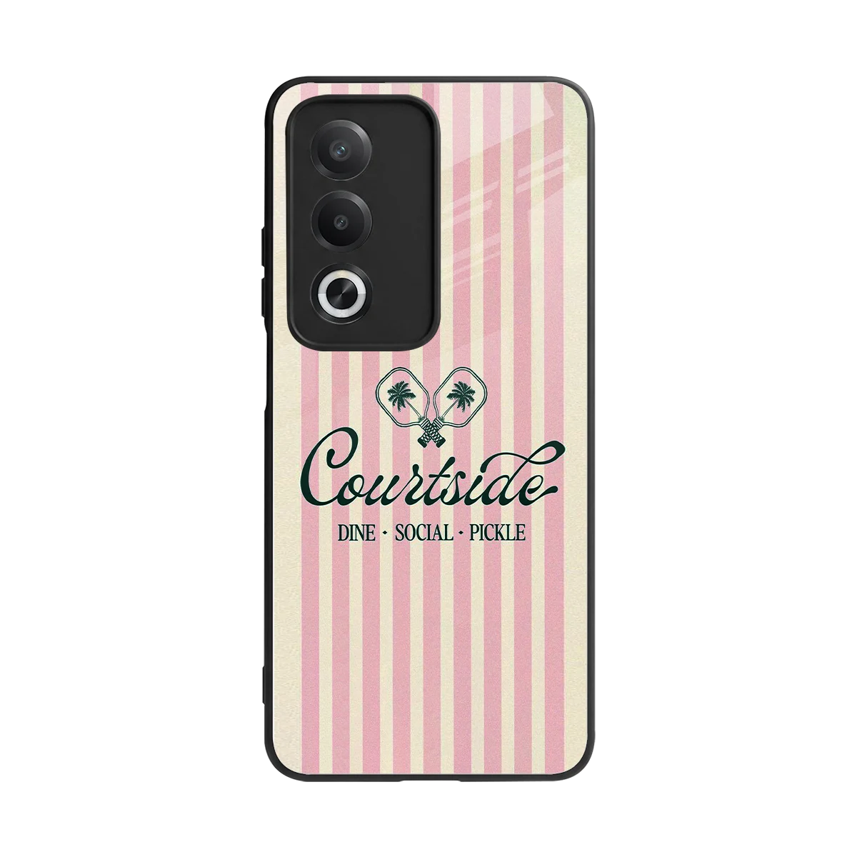 Courtside back phone cover | glass case for oppo a3 pro