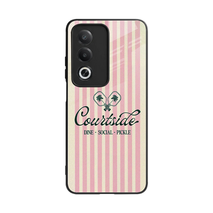 Courtside back phone cover | glass case for oppo a3 pro