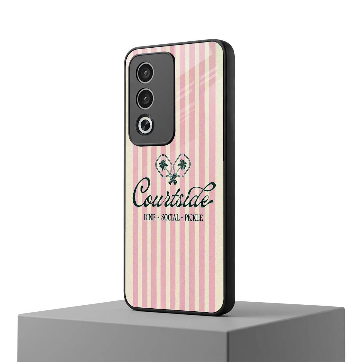 Courtside oppo a3 pro mobile cover | shockproof glass phone case