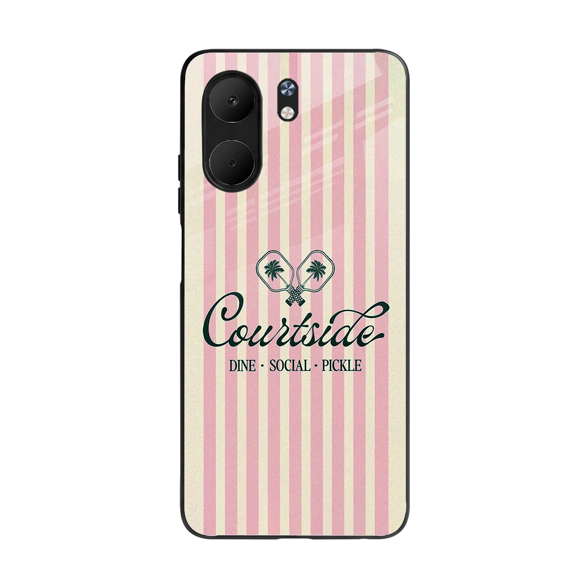 Courtside back phone cover | glass case for oppo a5x 5g