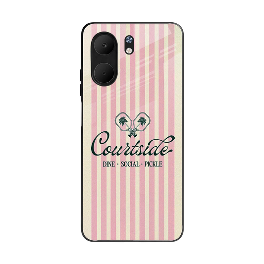 Courtside back phone cover | glass case for oppo a5x 5g