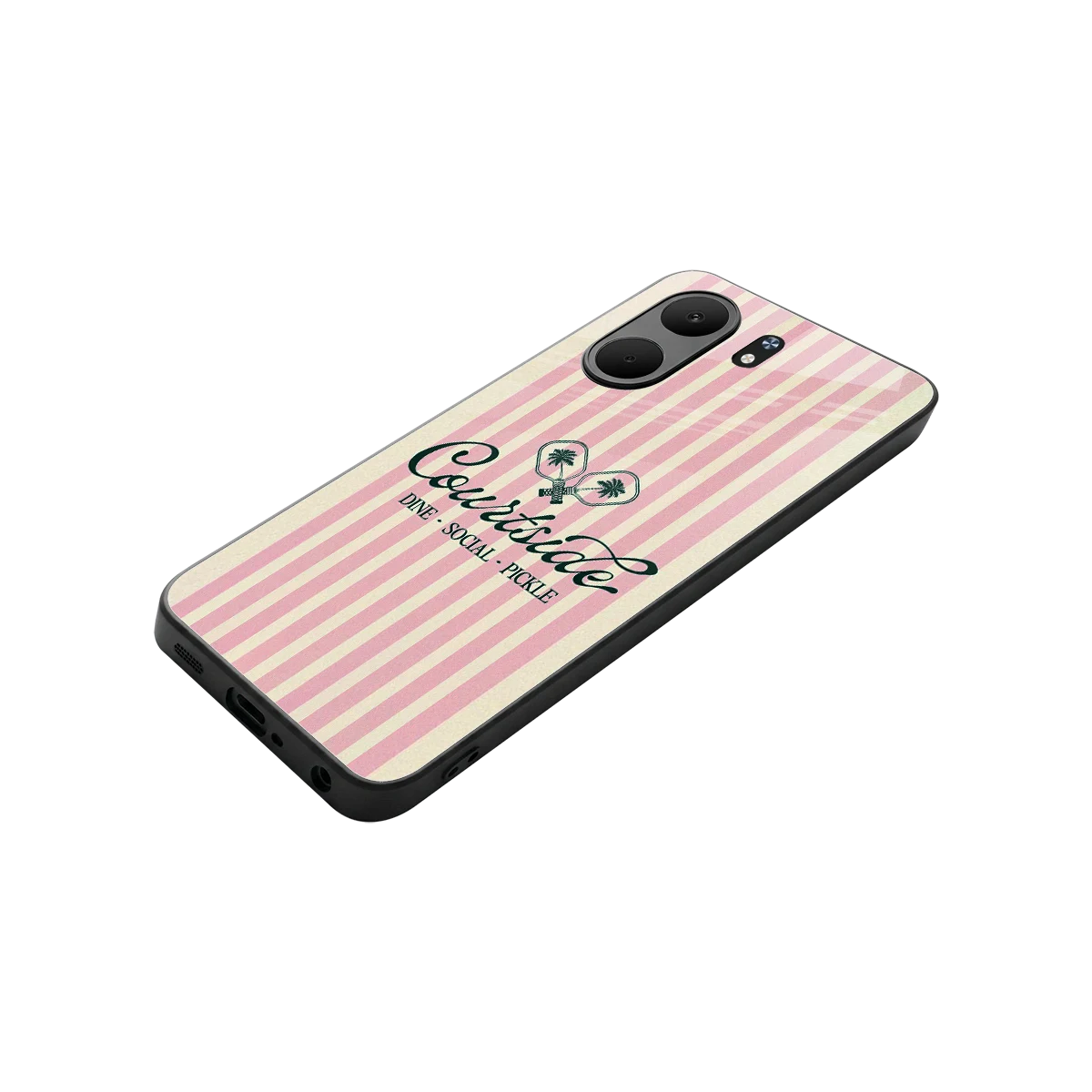 Courtside stylish phone case for oppo a5x 5g | glossy glass and slim fit