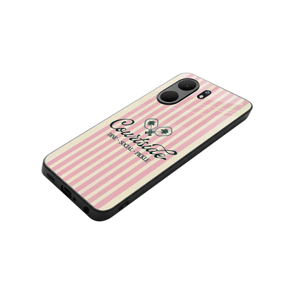 Courtside stylish phone case for oppo a5x 5g | glossy glass and slim fit