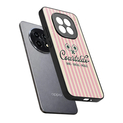 Courtside sleek oppo f29 pro 5g cover with tempered glass back and TPU edges