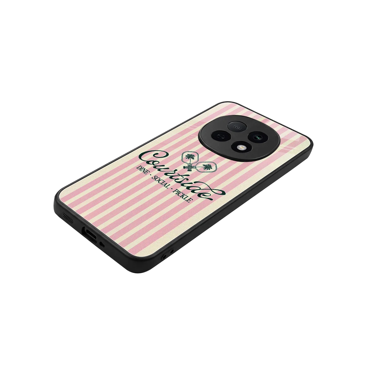 Courtside stylish phone case for oppo f29 pro 5g | glossy glass and slim fit