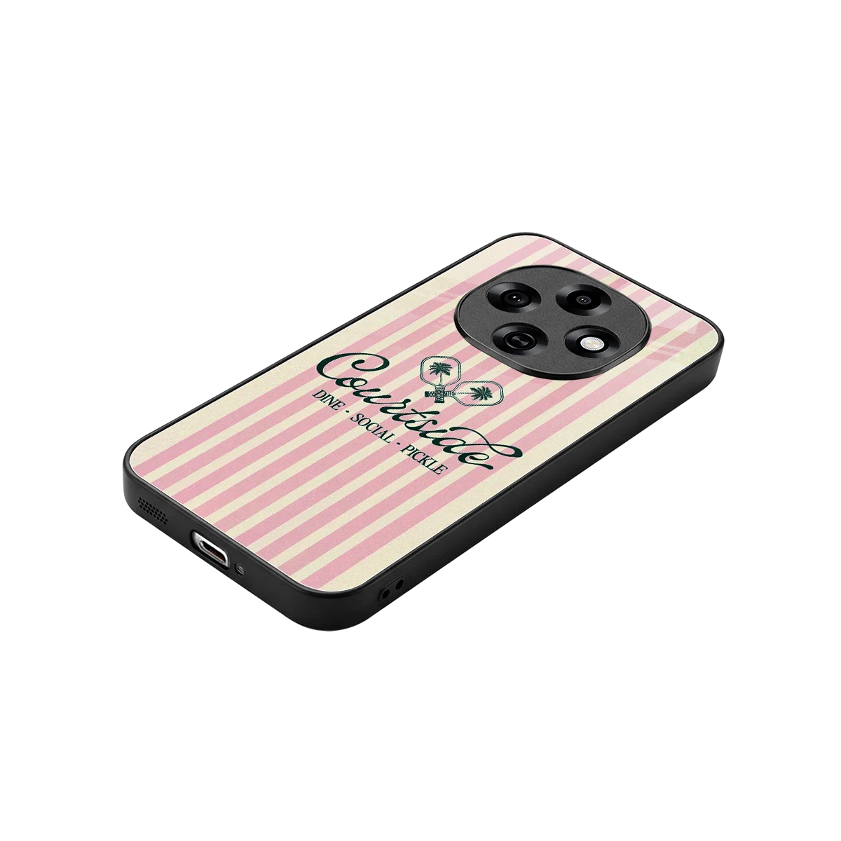 Courtside stylish phone case for oppo f31 pro 5g | glossy glass and slim fit